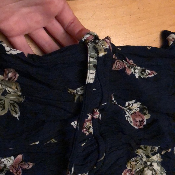 Dark blue short sleeve summery dress - Picture 3 of 8